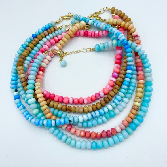 elleandm.com Jewelry - NWT Necklaces Handmade Opal Color Gemstones sold individually!!